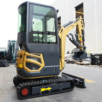 Mini-excavatrice de 1,8 tonne avec moteur Euro 5, livraison gratuite, matériel de terrassement, petite pelle, aménagement paysager, mini-pelle tout-terrain