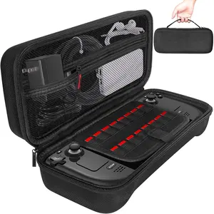 Custom Design Hard Leather EVA Case for Asus Rog Ally Steam Deck Protective Video Game Player Gaming Console Accessories