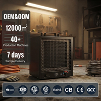 Calentador Eléctrico para Garaje, 560 Pies Cuadrados Calentador Eléctrico de 19,107 BTU, 5,600W, 240V, con Cable de 6 Pies y Asa de Transporte, Fabricante OEM
