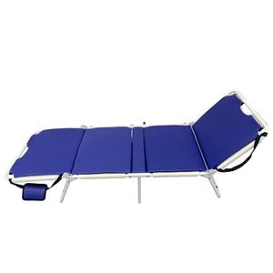 Lit d'hôpital pliant Myb Dz004 en alliage d'aluminium bleu avec plateau partagé en plastique 185x30x61cm pour enfants, adultes et personnes âgées - Product Image 3