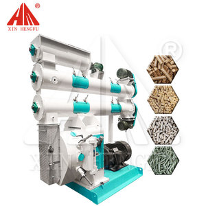 9KWH250 1-2T par heure Anneau Die Feed Pellet Mill équipement de ligne de production d'aliments pour animaux - Product Image 2