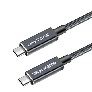 Câble actif USB4 Type-C 20 Gbps Transmission 240W <span class=keywords><strong>5M</strong></span> Haute compatibilité avec <span class=keywords><strong>Thunderbolt</strong></span> 4 - Product Image 1