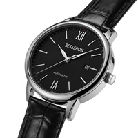 Montres mécaniques automatiques Miyota pour homme, en acier inoxydable, cadran analogique minimaliste, luxe intemporel pour votre poignet.