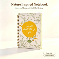 Organisateur de catalogue personnalisé avec impression par transfert, fil doré rose, reliure spirale, couverture rigide, carnet de notes A6, journal, cadeau