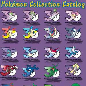 Aimants de réfrigérateur Pokémon 30e anniversaire, aimants puissants, personnages d'anime mignons, Pikachu, Eevee, Charizard, objets de collection - Product Image 2