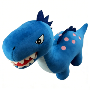 ตุ๊กตาไดโนเสาร์คอยาวสีน้ำเงินแบบกำหนดเองได้ - ตุ๊กตาไดโนเสาร์ดิปลอโดคัสเนื้อนุ่มลายจุดสีชมพู ของขวัญหมอนกอดสำหรับเด็ก - Product Image 4