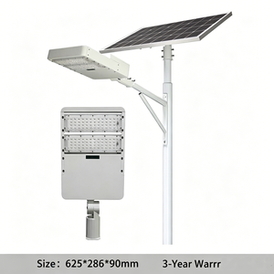 Aluminum <b>LED</b> Solar Street <b>Light</b> 5000K IP65 Waterproof <b>Motion</b> <b>Sensor</b> Integrated Outdoor Lighting 300W - Product Image 2
