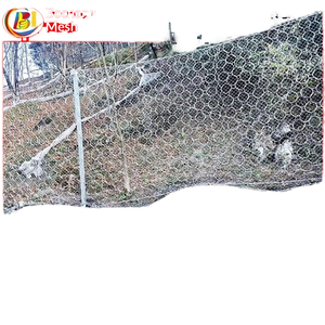 PPS-100 ブラックワイヤーメッシュワイヤークロススクリーン、山岳斜面用落下物防止衝撃耐性フレキシブルパッシブ保護ネット - Product Image 2