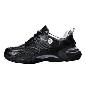 Chaussures de sport et de marche pour hommes, nouvelle collection printemps, avec empeigne en maille, semelle épaisse rehaussante, design bas, idéales pour la randonnée et les activités de plein air - Product Image 5