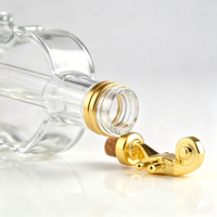 Bouteilles en verre en forme de violon, bouteille à vin en verre transparent, bouteille décorative pour spiritueux, pour la décoration de bar à domicile, collection de cadeaux