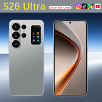 Smartphone S26 Ultra 7,3 pouces 90Hz Android 15 16 Go 1 To 108 MP 8000 mAh Deca Core Écran LED 5G Double SIM Carte TF Face ID Shenzhen