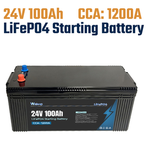 Baterai Starter Siklus Dalam 24V 100Ah Terbaru dengan Proteksi BMS, 1200CCA untuk Truk/RV/Kapal Berat - Product Image 1