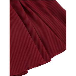 ชุดเดรสลำลองทรงเข้ารูปและบานออกด้านหลัง คอวี แขนยาว ผ้าถักสำหรับผู้หญิง ดีไซน์ผูกเอว ระบายอากาศได้ดี เหมาะสำหรับใส่ในชีวิตประจำวัน - Product Image 1