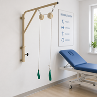 Système de poulies à anneaux réglables en bois de chêne fourni par le fabricant – Anneaux montés sur poulie pour l'entraînement commercial en intérieur