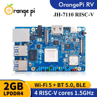 Orange Pi RV Single Board 2GB DDR4 RISC-V WiFi-BT5.0 BLE M2 PCIe SSD Development Board StarFive JH-7110 Chip Orange