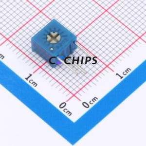 3362S-101-3H Adjustable Resistor / <b>Potentiometer</b> Through hole Component (THT)-3P,7x6.8mm Resistor 100Ohm 10% 500mW 250ppm/ - Product Image 1