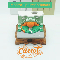 Bloc-notes en papier lavable avec impression numérique 3D - Bloc-notes en forme de carotte pour bricolage et cadeaux