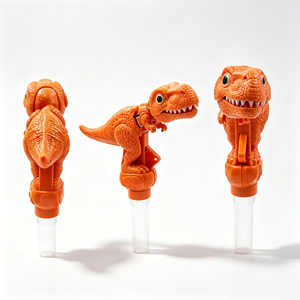 Varita de Dinosaurio Bestar <span class=keywords><strong>con</strong></span> Caramelos de Goma en Forma de Bola, Sabores Frutales, Suministro al por Mayor, Caramelos al por Mayor, Marca Privada OEM para Niños - Product Image 1