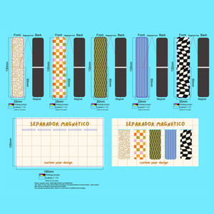 Individuelles <span class=keywords><strong>Logo</strong></span> Farbenfroher Bilddruck Verpackung Sublimation Blanko-Magnet Werbe-Papier Individuelles Magnetisches Lesezeichen für Bücher - Product Image 4