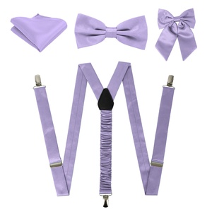 <span class=keywords><strong>Tirantes</strong></span> para hombre <span class=keywords><strong>con</strong></span> pajarita pre-atada y pañuelo de bolsillo, ajustables y resistentes <span class=keywords><strong>con</strong></span> 3 clips, diseño en Y para pantalón, conjunto de boda, 100% poliéster, personalizables. - Product Image 5