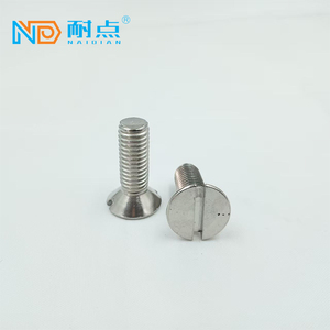 Vis de machine fendues à embase fraisée en acier inoxydable A2 A4 DIN 963 M1.6 - M20 - Product Image 3