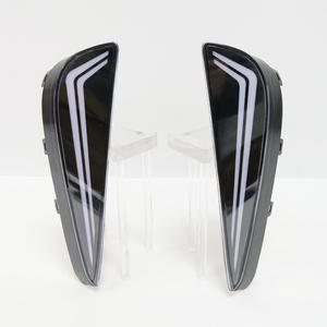Luz LED de Conducción Diurna para Toyota <span class=keywords><strong>Prius</strong></span> 2019 2020 2021 2022 <span class=keywords><strong>2023</strong></span>, Blanca, con Intermitente <span class=keywords><strong>Amarillo</strong></span> y Cubierta de Luz Antiniebla - Product Image 1