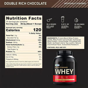 ホエイプロテインパウダージム用ウェイトゲインプライベートラベルゴールドスタンダード有機アイソレート生バルク純粋ホエイプロテインパウダー - Product Image 3