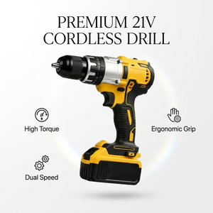Taladro Inalámbrico de 21V sin Escobillas para Electricistas, Plomeros e Ingenieros de Mantenimiento - Product Image 5