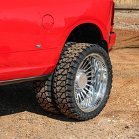 Jantes forgées DRW polies sur mesure 20X8.25 24X8.25 26X8.25 avec enjoliveur central flottant 10X225 8X180 8X200 pour GMC Sierra 2500HD