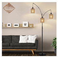 Abat-jour en rotin pendentif applique abat-jour ventilateur de plafond lumière couvre cylindre tissé abat-jour pour suspension lampadaires