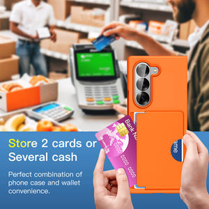 Coque de protection rigide et fine en PC avec porte-cartes pour <span class=keywords><strong>Samsung</strong></span> Galaxy Z Fold 7, compatible <span class=keywords><strong>Samsung</strong></span> Z Fold 6, personnalisable - Product Image 4