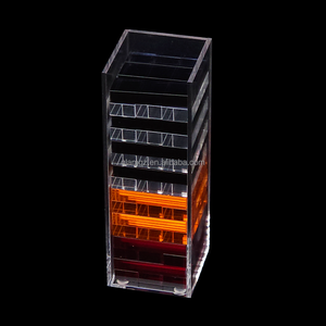 Blocs de jeu en acrylique classiques personnalisés pour couples adultes et enfants, mini blocs en plastique translucides colorés de 48 pièces avec logo - Product Image 5