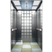 Ascenseur moderne de passager d'hôtel de 800kg avec le plancher sans engrenage de PVC de machine de traction d'entraînement de C.A. pour des immeubles à appartements