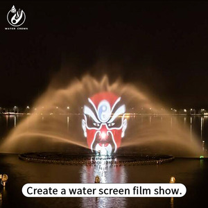 Sistema de Proyección de Cortina de Agua, Fuente Comercial de Acero Inoxidable para Exteriores, Multimedia de Alta Definición, Certificación CE, Fácil Instalación - Product Image 2