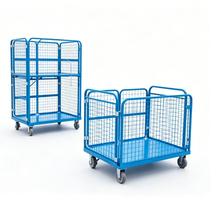 Carretilla Plegable Premium para Mercancías de 500 kg con Puertas Bloqueables de 270 Grados y Ruedas con Freno - Product Image 4