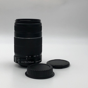 Objectif téléobjectif d'occasion Canon EF-S 55-250mm f/4-5.6 IS APS-C pour appareil photo, objectif d'entrée de gamme pour débutants - Product Image 1