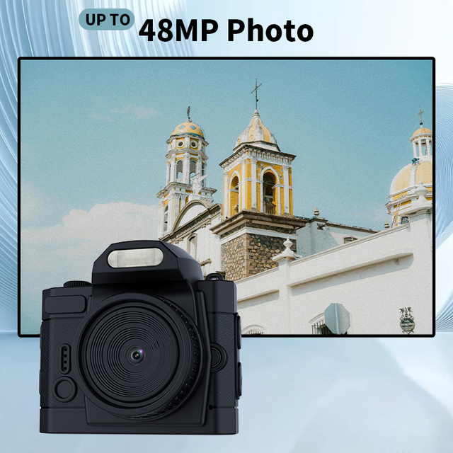 64MP 4K Photography Camera with IPS Screen 19 Artistic Filters Digital Camera Point and Shoot for Adults Teens