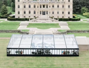 10x20m 10x25m petits auvents pour les fêtes location de mariage clair fête tentes pliantes bâches pour les fêtes <span class=keywords><strong>barnum</strong></span> aluminium - Product Image 2