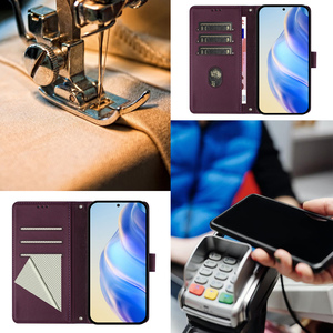 Coque de téléphone 3D Diamond RFID Blocking en cuir pour <span class=keywords><strong>Samsung</strong></span> A23 M23 F23 <span class=keywords><strong>M13</strong></span> A22 F42 A21S A20S A20E A10E A30 Stand Flip Cover - Product Image 3