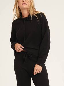 Produttore di maglieria personalizzata 100% lana Cashmere con cappuccio pantaloni Set di pantaloni in Cashmere maglia a costine maglione Loungewear completo da donna - Product Image 4