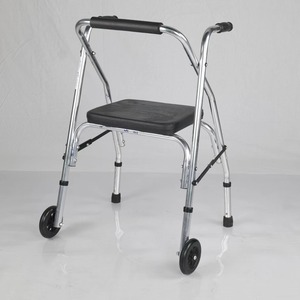 Guoyao Walking Aid Aluminum Alloy Folding <b>Rollator</b> With Seat For Elderly Mobility Support - Product Image 3