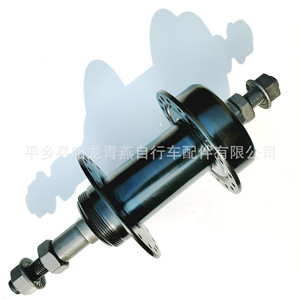 Bujes de Bicicleta 28H de Acero, Delanteros, Duraderos, Negros, Tipo Flor de Caña - Product Image 5