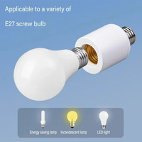 Support de lampe intelligent E27 60W avec télécommande sans fil et minuterie, 110V 220V, interrupteur multi-lumières pour maison, chambre de bébé et chambre à coucher