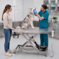 Table d'opération vétérinaire XY ACS02, table élévatrice électrique en acier inoxydable pour cliniques vétérinaires et hôpitaux pour animaux