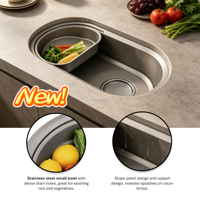 Évier de cuisine commercial moderne, évier de cuisine de style japonais, grand évier simple, fournisseur d'éviers de cuisine en acier inoxydable