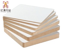 Panneau MDF stratifié mélaminé double face 1220x2800*18mm, panneau de fibres à densité moyenne, qualité E1, pour meubles, armoires et décoration