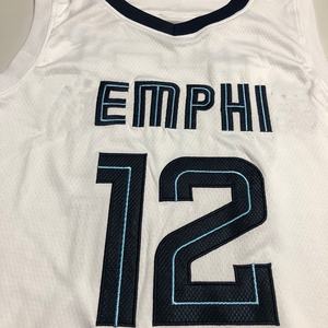 No. 12 Morant Uniforme de compétition de basket-ball à séchage rapide personnalisé Une pièce ODM/OEM Plus Size Printed Technics - Product Image 4