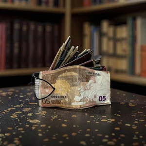Printed 100 Dollar Bill <b>Money</b> <b>Wallet</b> Handmade Vintage Bifold Short Credit Card Holder Customized Design Portable Leather Open - Product Image 6