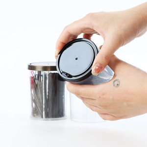 <span class=keywords><strong>Accesorios</strong></span> de herramientas de <span class=keywords><strong>peluquería</strong></span> de salón de diseño <span class=keywords><strong>profesional</strong></span> dispensador mágico tarro transparente para alfileres Almacenamiento de alfileres con tapas giratorias - Product Image 2