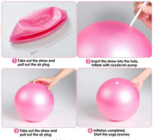 Groothandel Eco-vriendelijke Home Gym PVC Kleine Mini Yoga Pilates Oefen Fitnessbal - Product Image 4